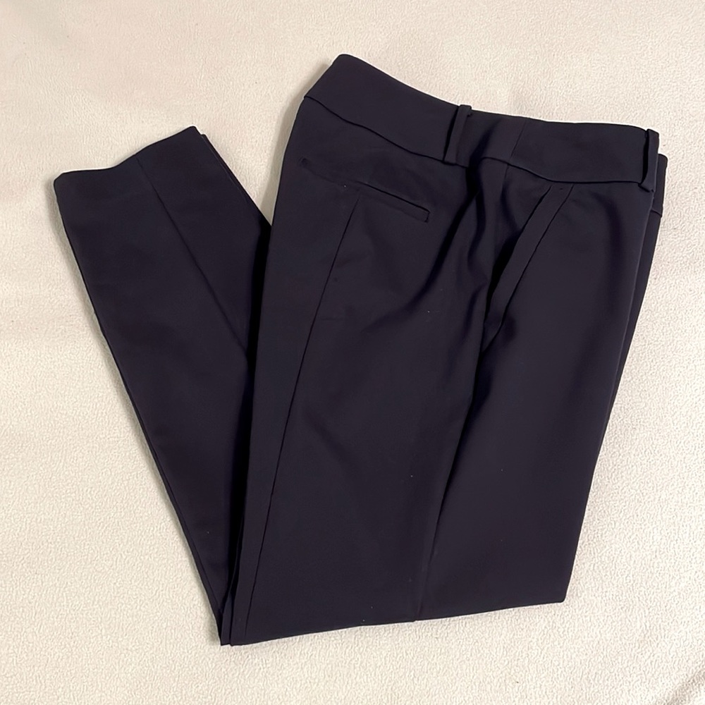 Loft Julie Skinny Navy Ankle Pants Size 6